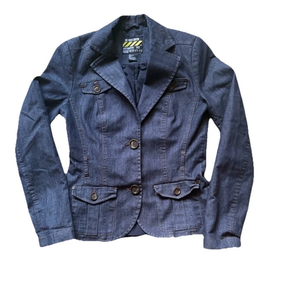 Big Rock Canyon Denim Blazer Women’s Jacket Size XS